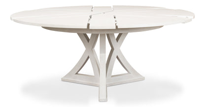 Sarreid - Casual Jupe Dining Table  Working Wht Md - White - Transitional
