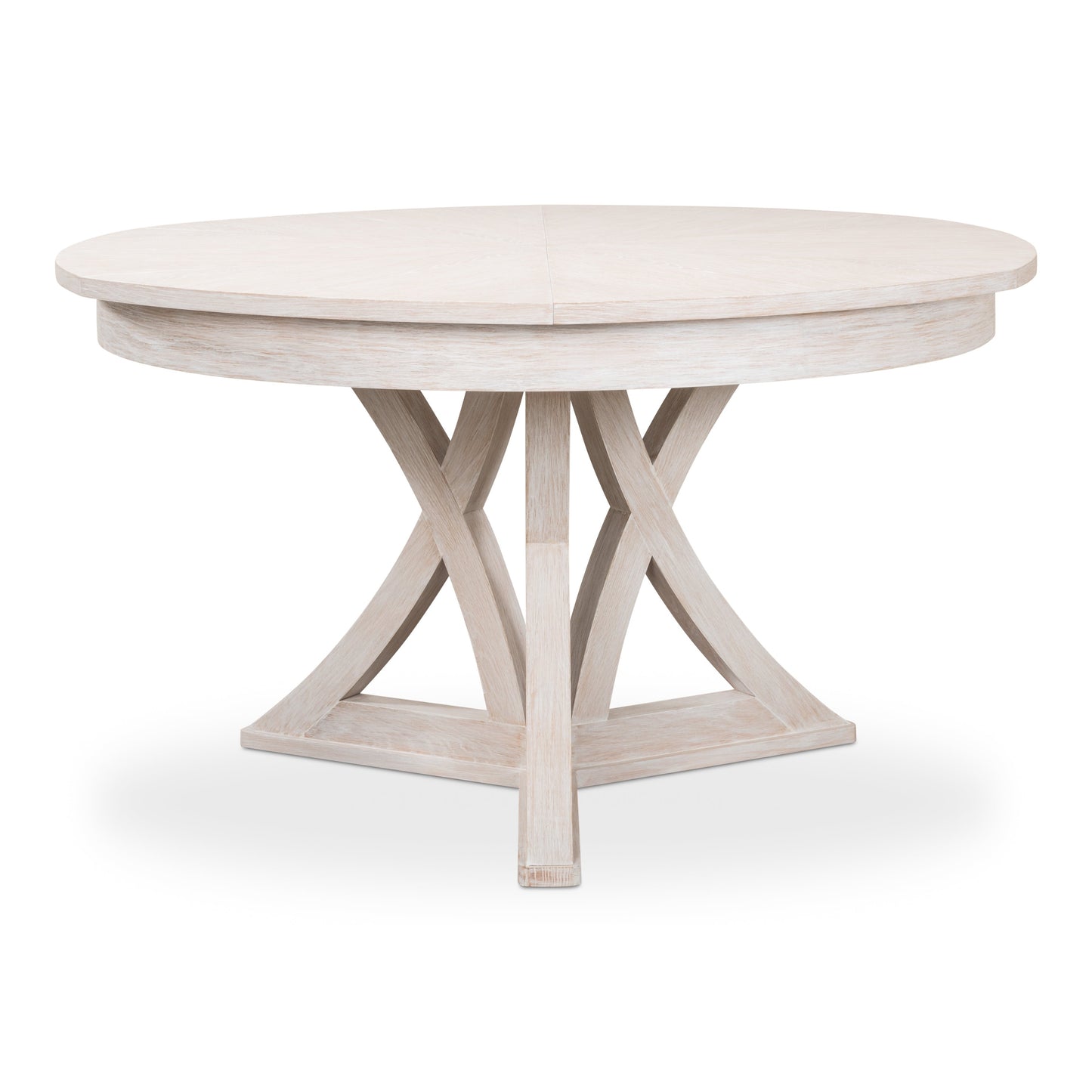 Sarreid - Casual Jupe Dining Tbl Whitewash Wht Med - White - Transitional