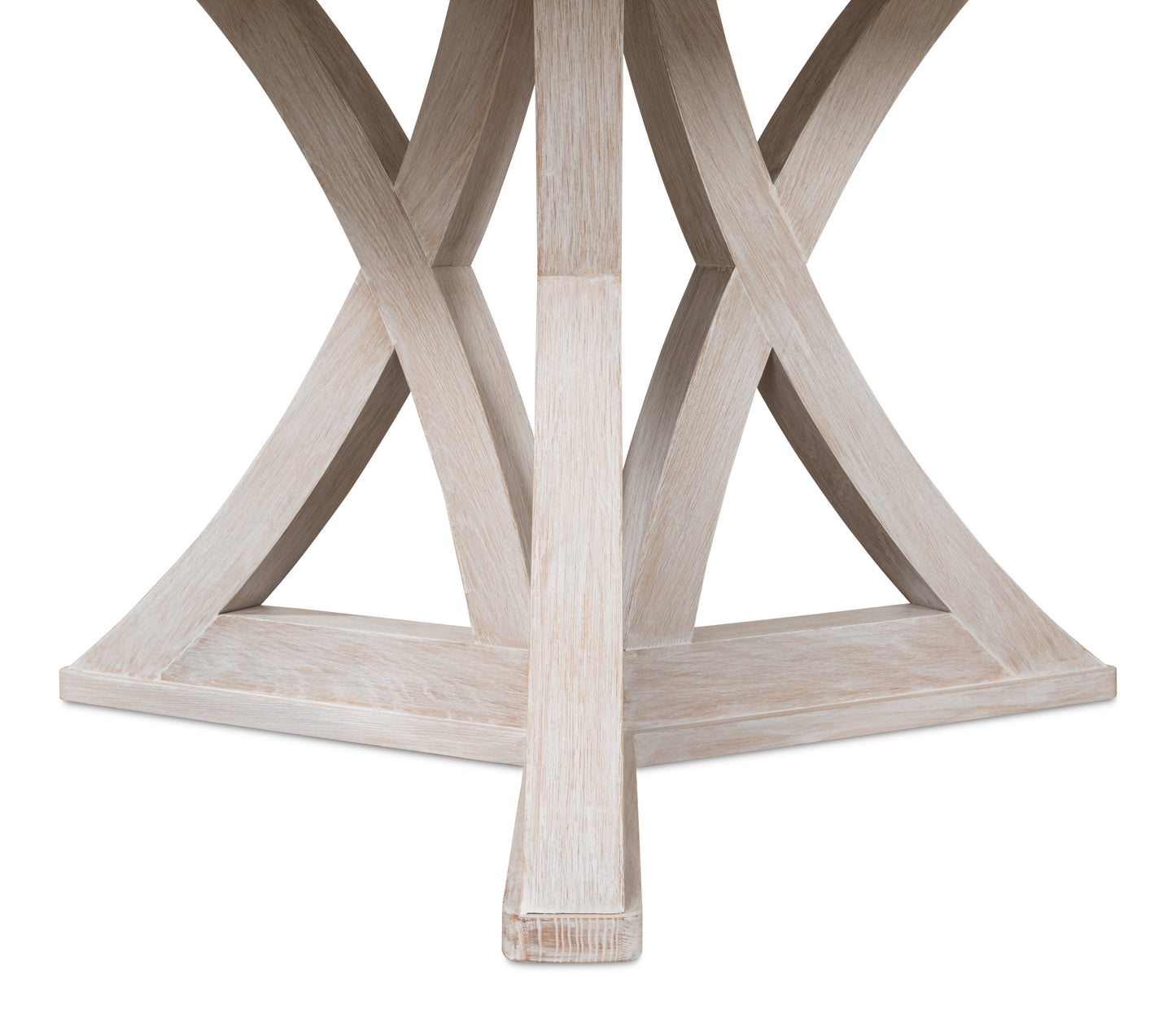 Sarreid - Casual Jupe Dining Tbl Whitewash Wht Med - White - Transitional