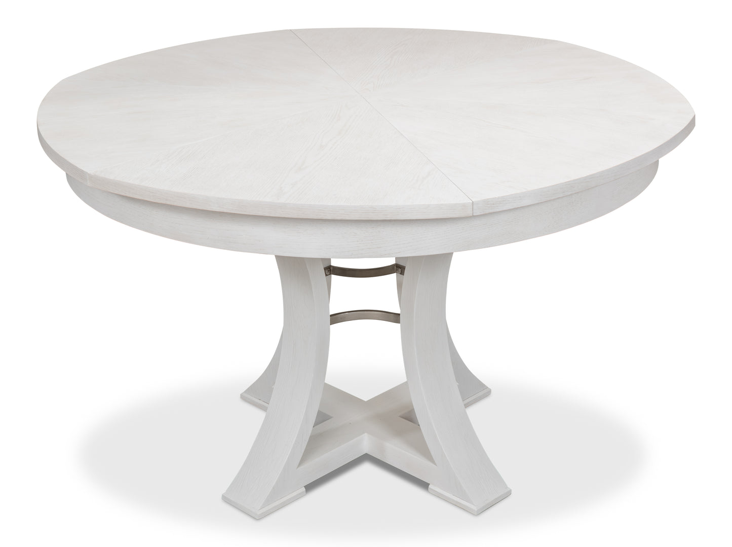 Sarreid - Monument Jupe Dining Tbl Med Work White - White - Transitional
