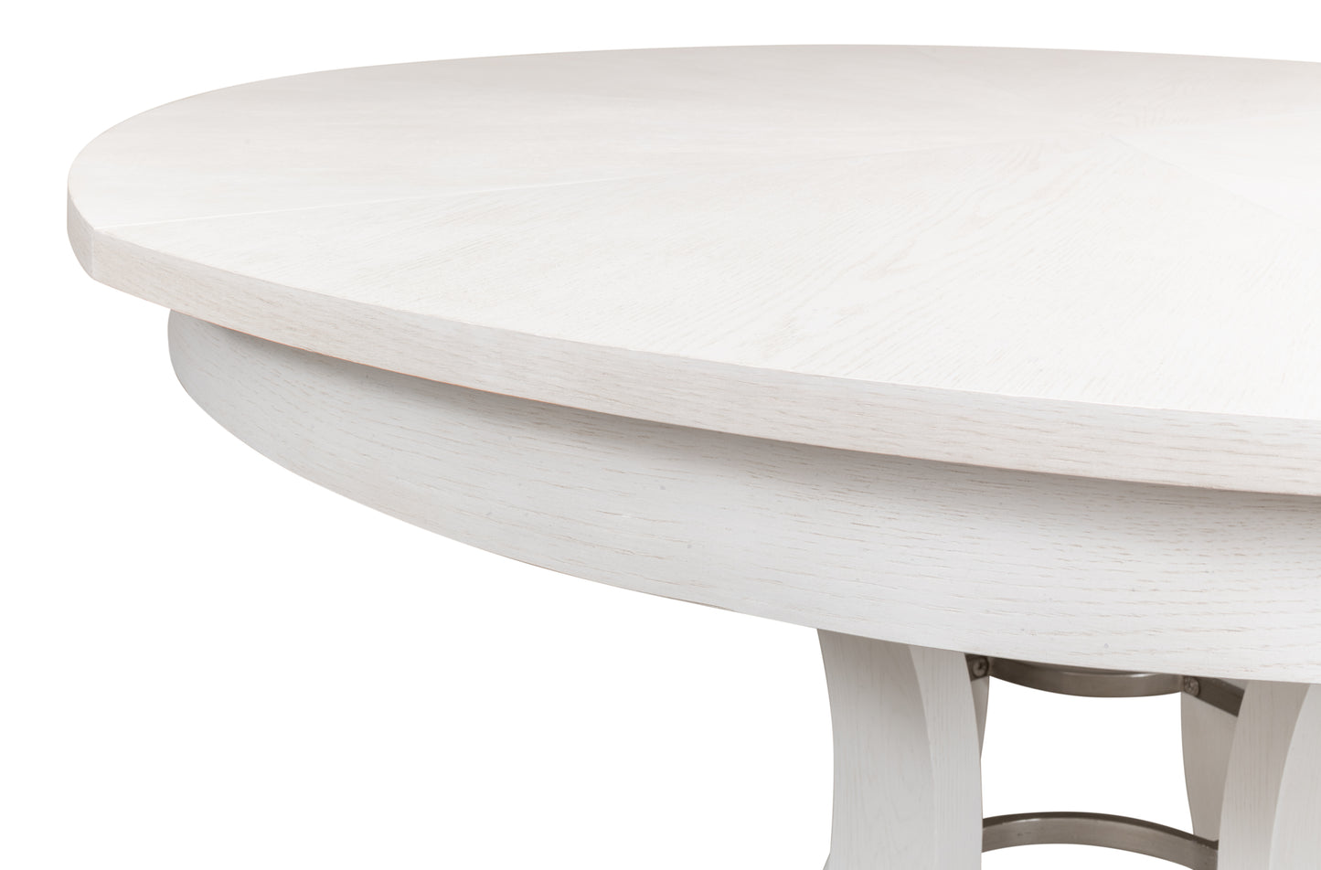 Sarreid - Monument Jupe Dining Tbl Med Work White - White - Transitional