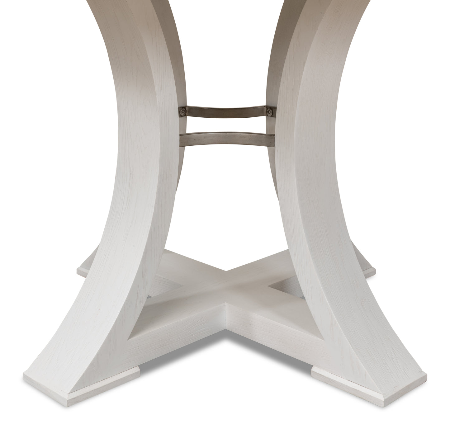 Sarreid - Monument Jupe Dining Tbl Med Work White - White - Transitional