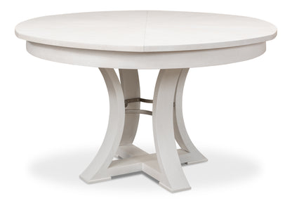Sarreid - Monument Jupe Dining Tbl Med Work White - White - Transitional