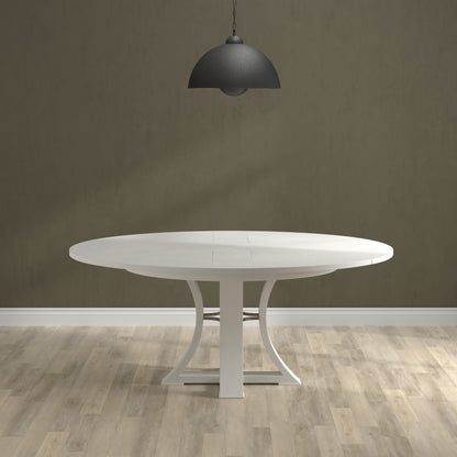 Sarreid - Monument Jupe Dining Tbl Med Work White - White - Transitional