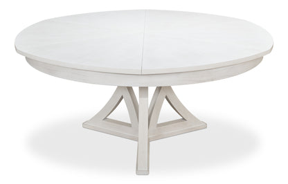 Sarreid - Casual Jupe Dining Table Working Wht Lg - White - Transitional