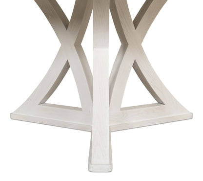 Sarreid - Casual Jupe Dining Table Working Wht Lg - White - Transitional
