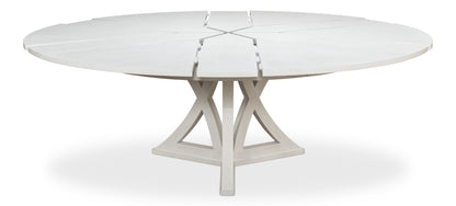 Sarreid - Casual Jupe Dining Table Working Wht Lg - White - Transitional