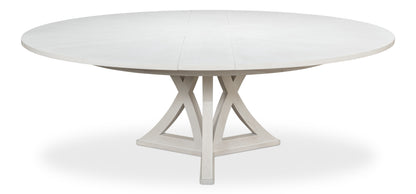 Sarreid - Casual Jupe Dining Table Working Wht Lg - White - Transitional