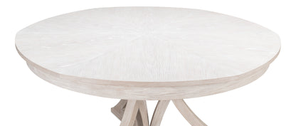 Sarreid - Casual Jupe Dining Table Whtwash Wht Lg - White - Transitional