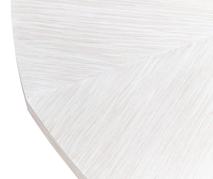 Sarreid - Casual Jupe Dining Table Whtwash Wht Lg - White - Transitional