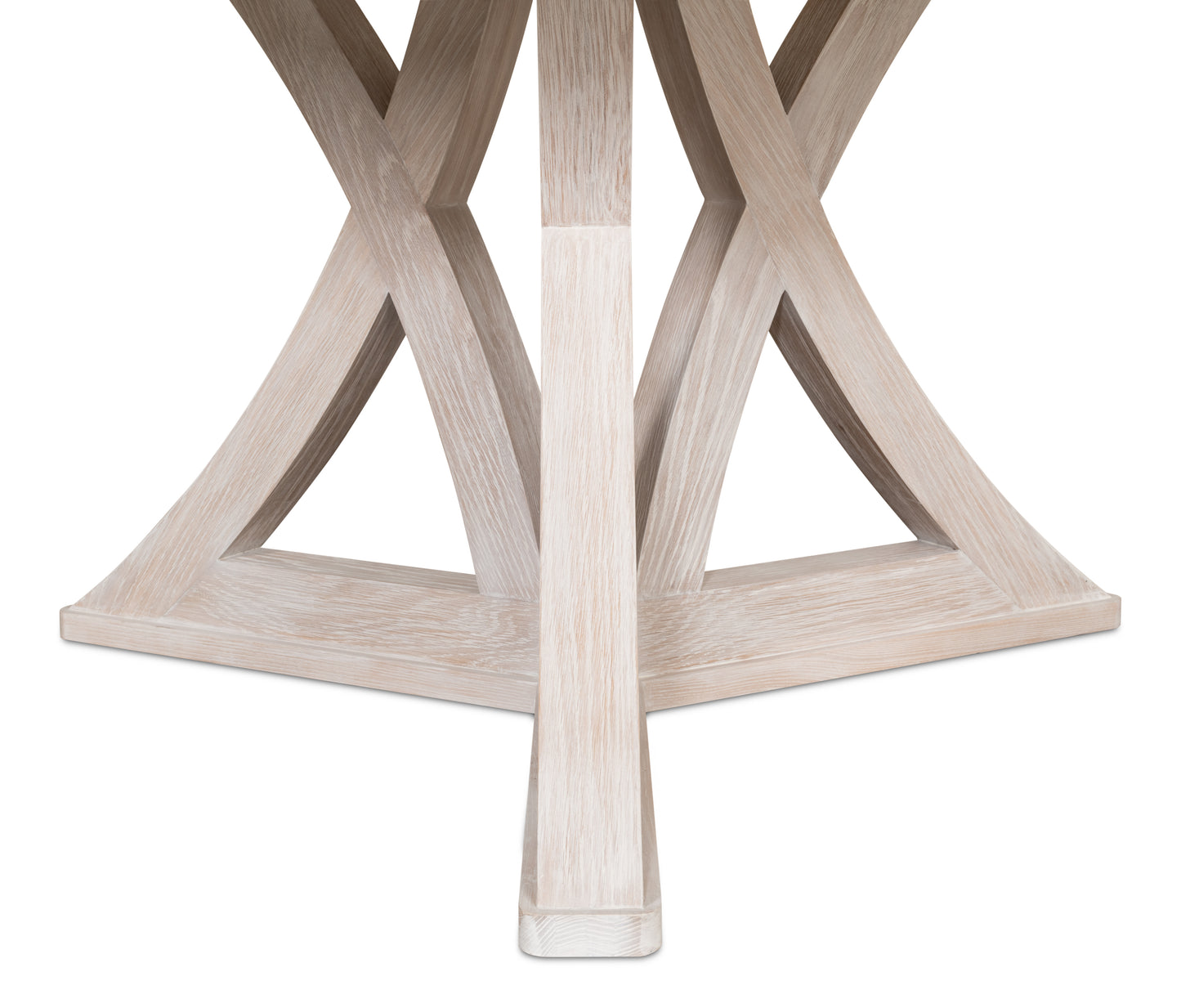 Sarreid - Casual Jupe Dining Table Whtwash Wht Lg - White - Transitional