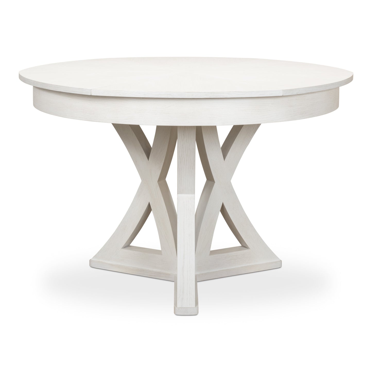 Sarreid - Casual Jupe Dining Table  Small Work Wht - White - Transitional