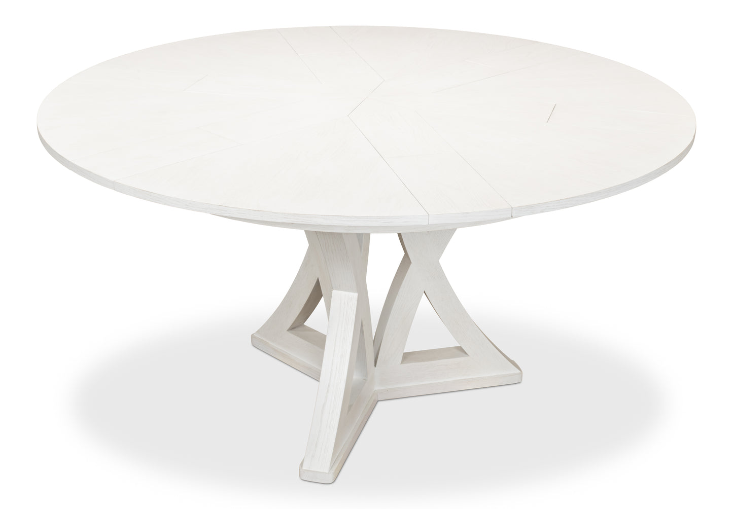 Sarreid - Casual Jupe Dining Table  Small Work Wht - White - Transitional