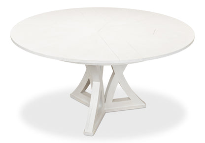 Sarreid - Casual Jupe Dining Table  Small Work Wht - White - Transitional