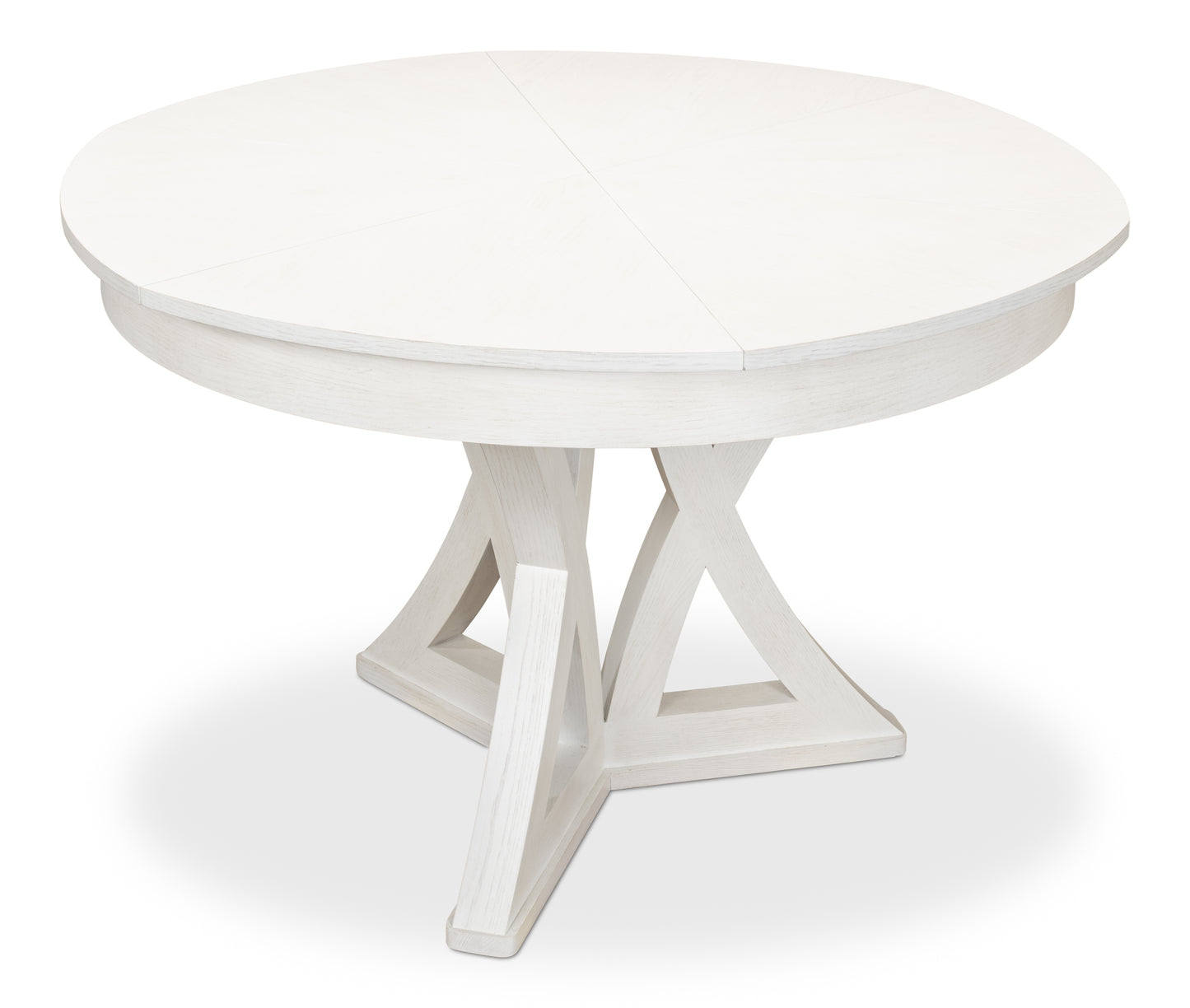 Sarreid - Casual Jupe Dining Table  Small Work Wht - White - Transitional