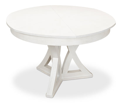 Sarreid - Casual Jupe Dining Table  Small Work Wht - White - Transitional