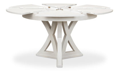 Sarreid - Casual Jupe Dining Table  Small Work Wht - White - Transitional