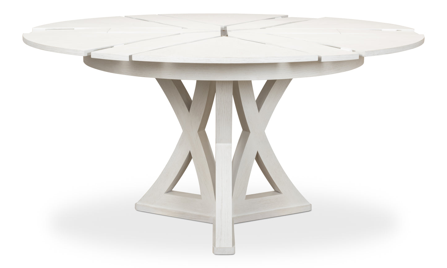 Sarreid - Casual Jupe Dining Table  Small Work Wht - White - Transitional