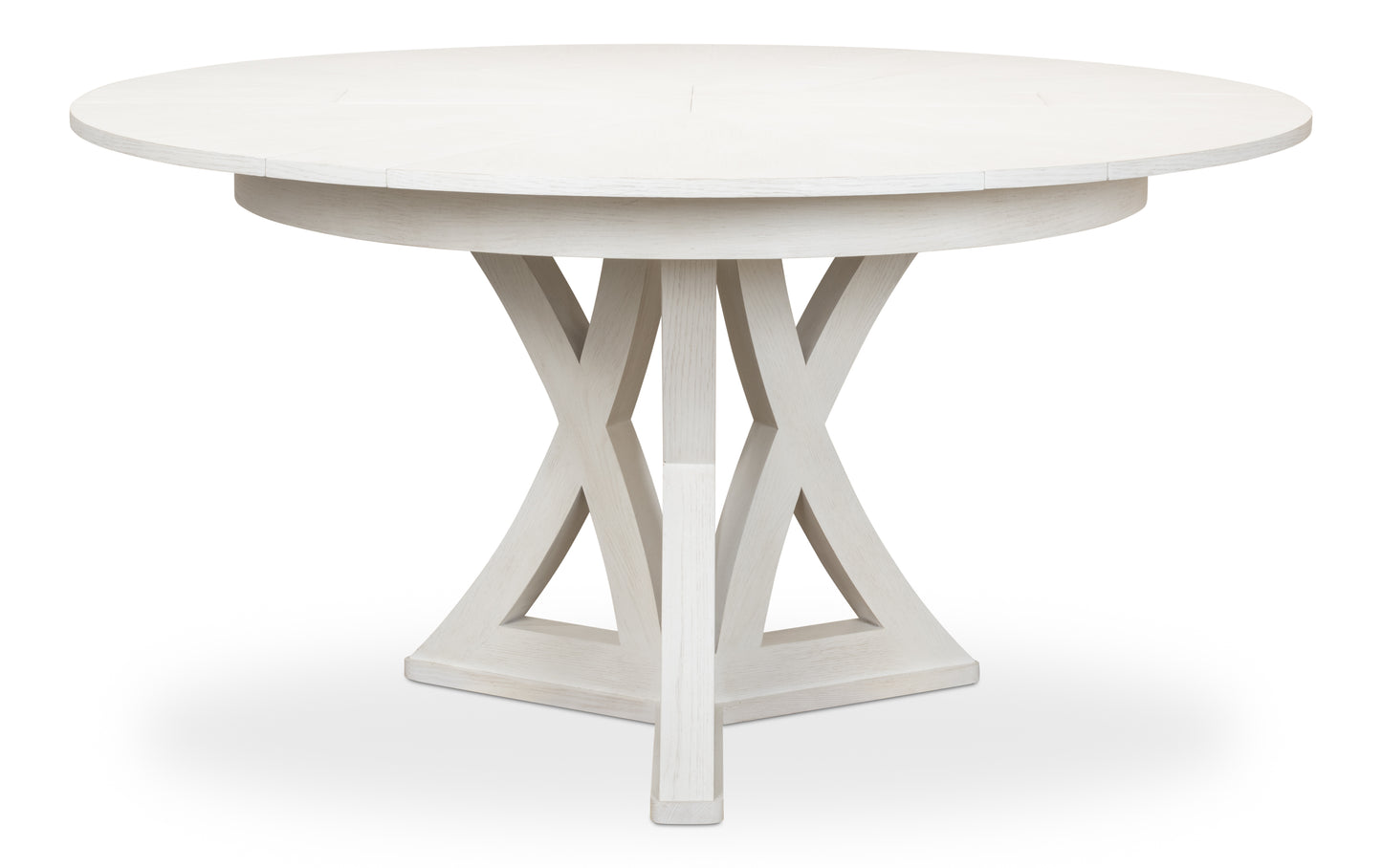 Sarreid - Casual Jupe Dining Table  Small Work Wht - White - Transitional