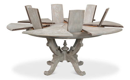 Sarreid - Arles Equestrian Jupe Dining Table - Grey - Traditional - extendable