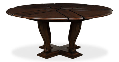 Sarreid - Metropolitan Jupe Dining Tbl  Med Umbria - Black - Contemporary