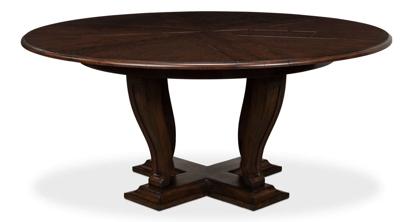 Sarreid - Metropolitan Jupe Dining Tbl  Med Umbria - Black - Contemporary