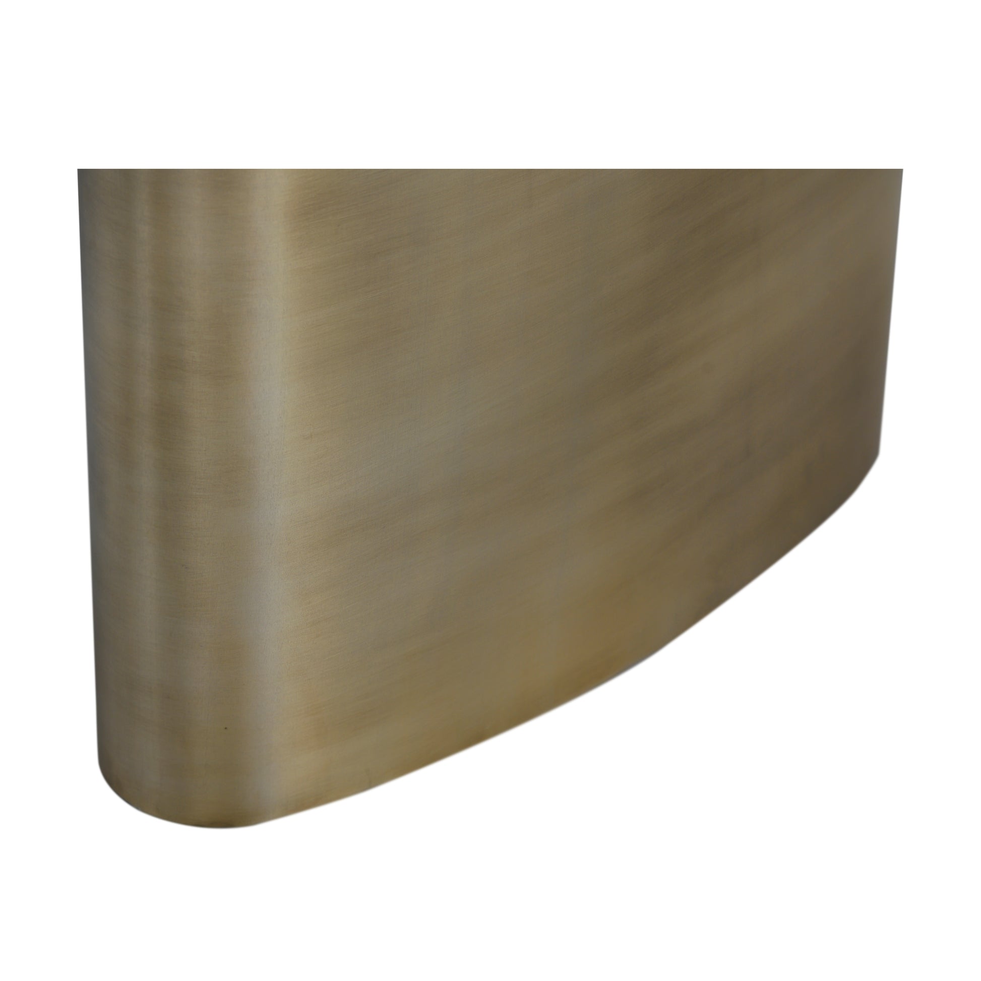 Union Hone Ovale Oval Contemporary Dining Table 92" Antique Brass, Brown - DIN00024 - Union Home Furniture - $1630.00