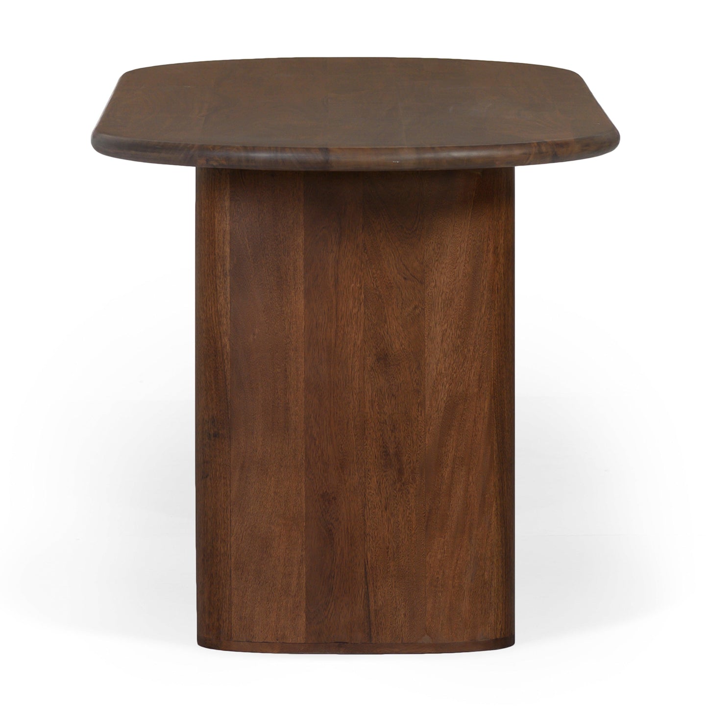 Union Home Ovale Oval Contemporary Dining Table 72", Brown, Acacia Wood, Seats 8 - DIN00046 - Union Home Furniture - $982.00