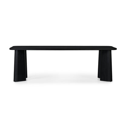Union Home Laurel Rectangle Dining Table Black, 96", Oak Wood - DIN00097 - Union Home Furniture - $2830.00