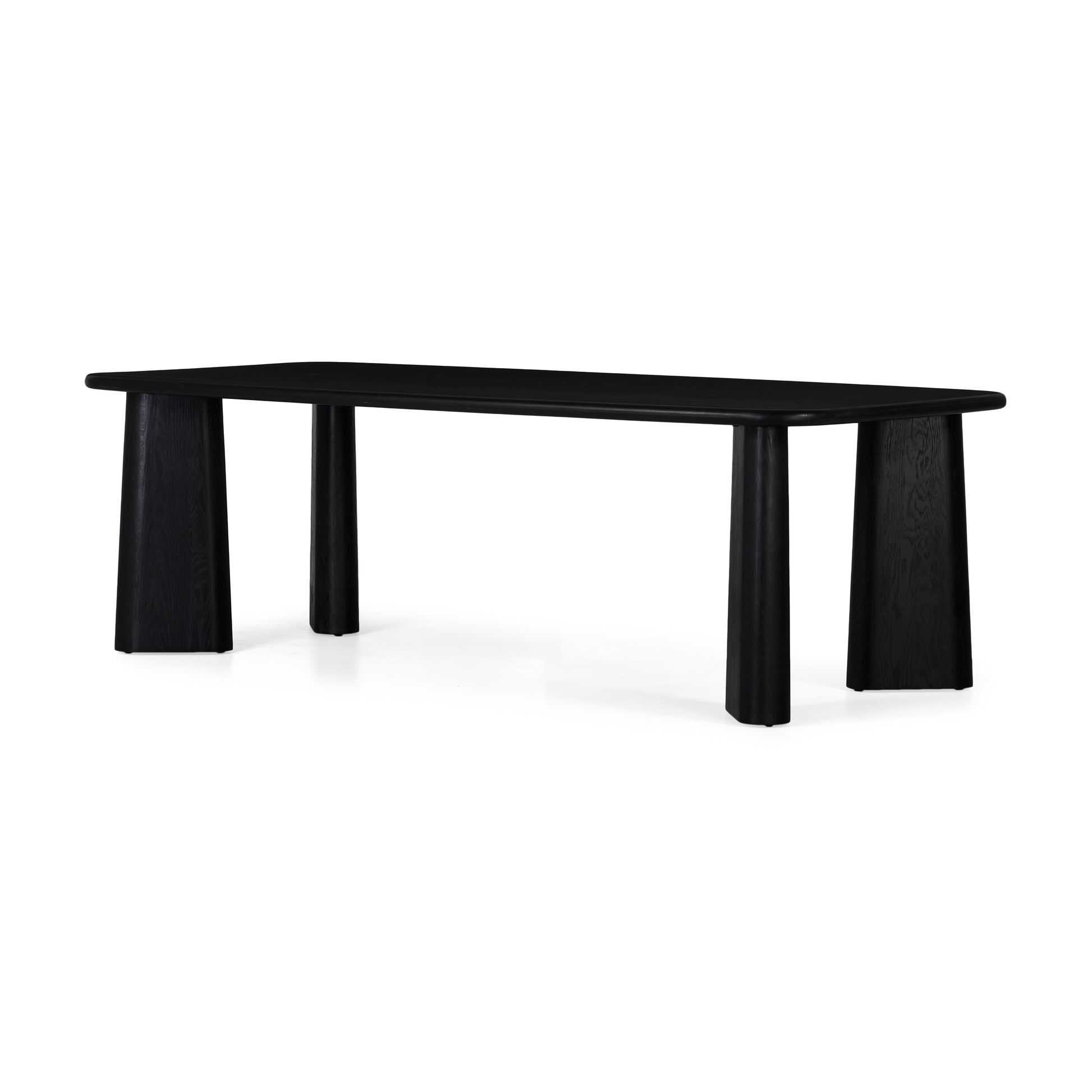 Union Home Laurel Rectangle Dining Table Black, 96", Oak Wood - DIN00097 - Union Home Furniture - $2830.00