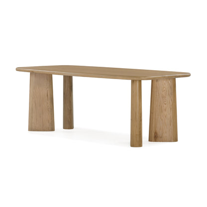 Union Home Laurel Rectangle Dining Table Natural, Oak Wood, 84" - DIN00108 - Union Home Furniture - $2662.00