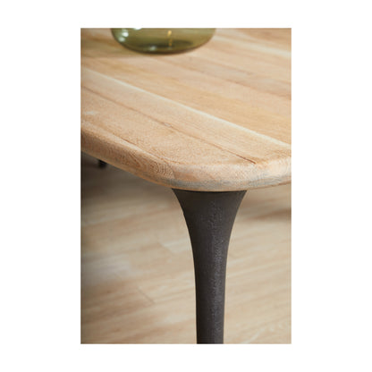 Union Home Etro Rectangle Dining Table Natural Oak Wood 96" - DIN00114 - Union Home Furniture - $2302.00