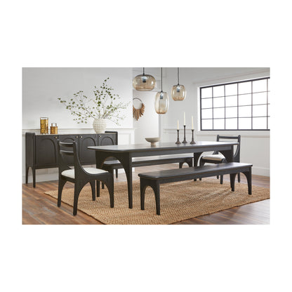 Union Home Luna Rectangle Modern Dining Table, Charcoal, 96" - DIN00280 - Union Home Furniture - $2254.00