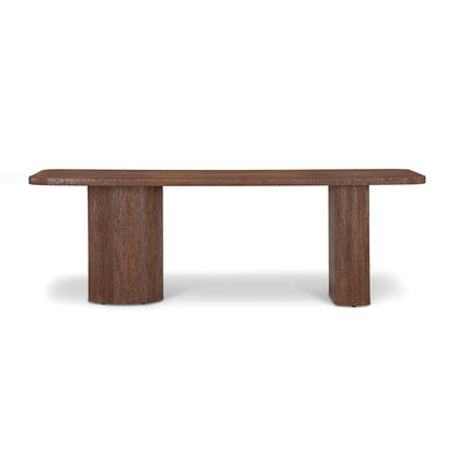 Union Home Mono Contemporary Rectangle Dining Table Brown, Oak Wood, 90" - DIN00341 - Union Home Furniture - $2004.00