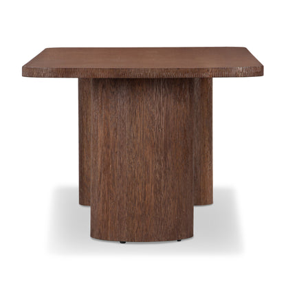 Union Home Mono Contemporary Rectangle Dining Table Brown, Oak Wood, 90" - DIN00341 - Union Home Furniture - $2004.00