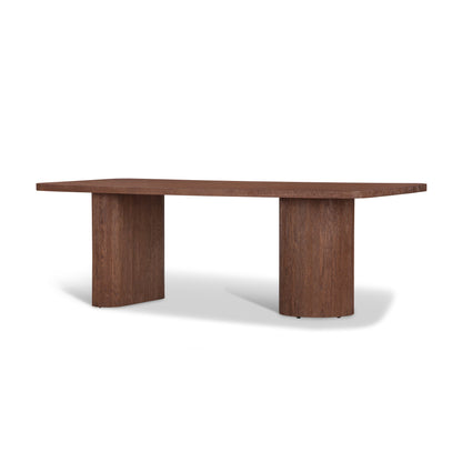 Union Home Mono Contemporary Rectangle Dining Table Brown, Oak Wood, 90" - DIN00341 - Union Home Furniture - $2004.00