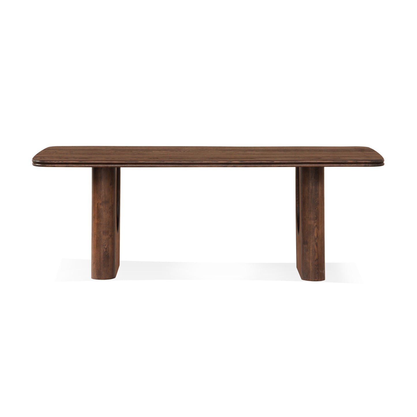 Union Home Layered Rectangle Contemporary Dining Table Oak Wood, Brown, 86" - DIN00345 - Union Home Furniture - $1790.00