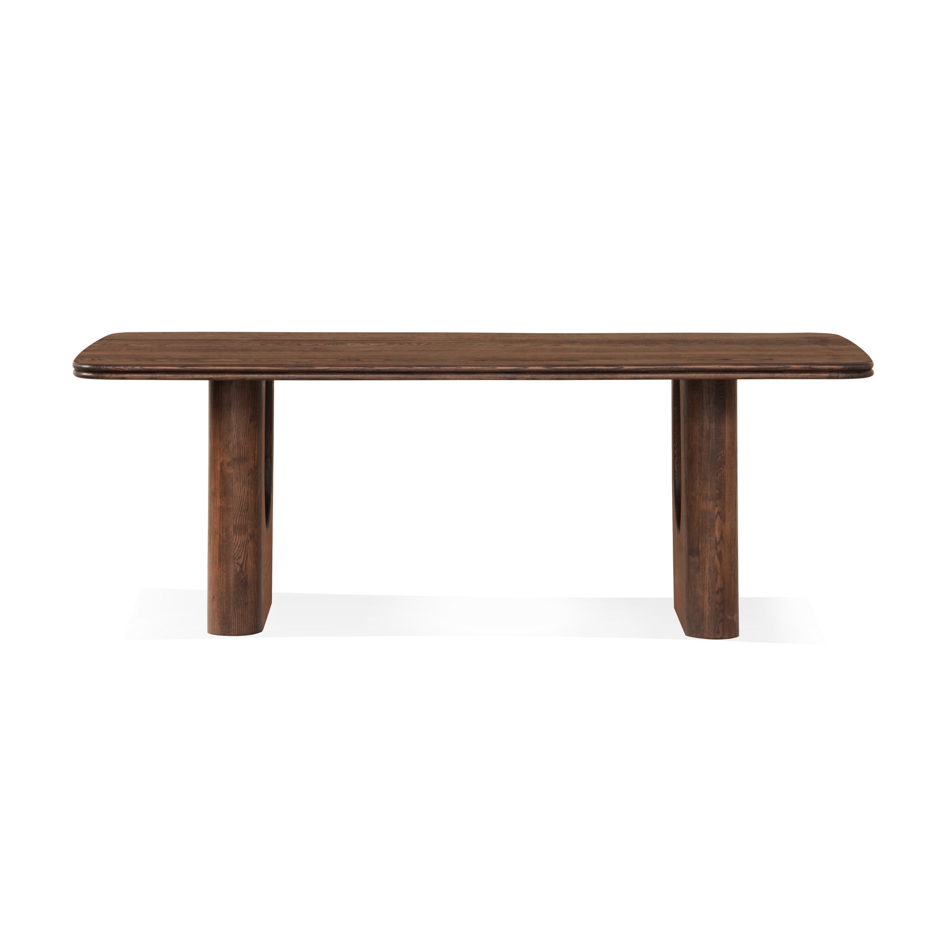 Union Home Layered Rectangle Contemporary Dining Table Oak Wood, Brown, 86" - DIN00345 - Union Home Furniture - $1790.00