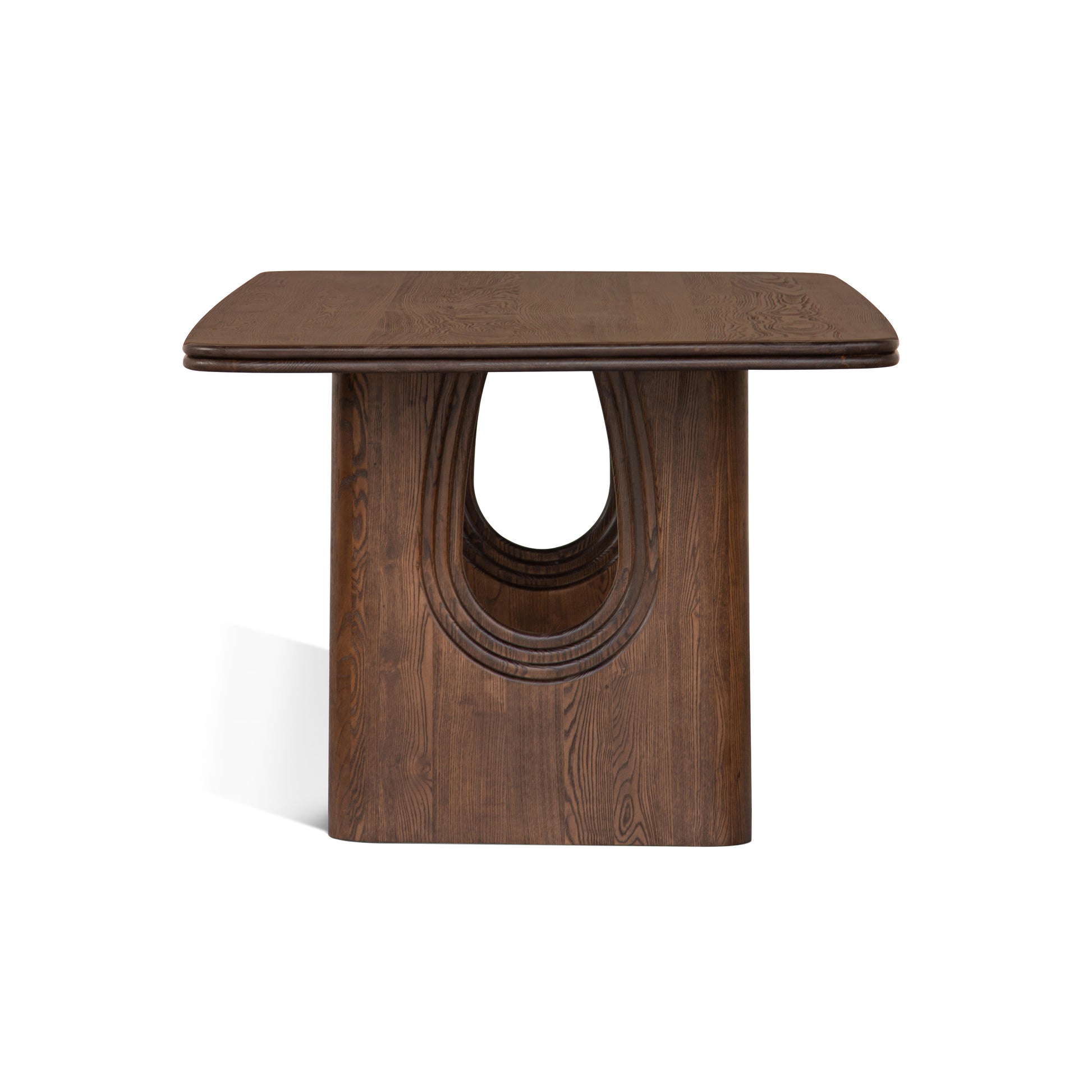 Union Home Layered Rectangle Contemporary Dining Table Oak Wood, Brown, 86" - DIN00345 - Union Home Furniture - $1790.00