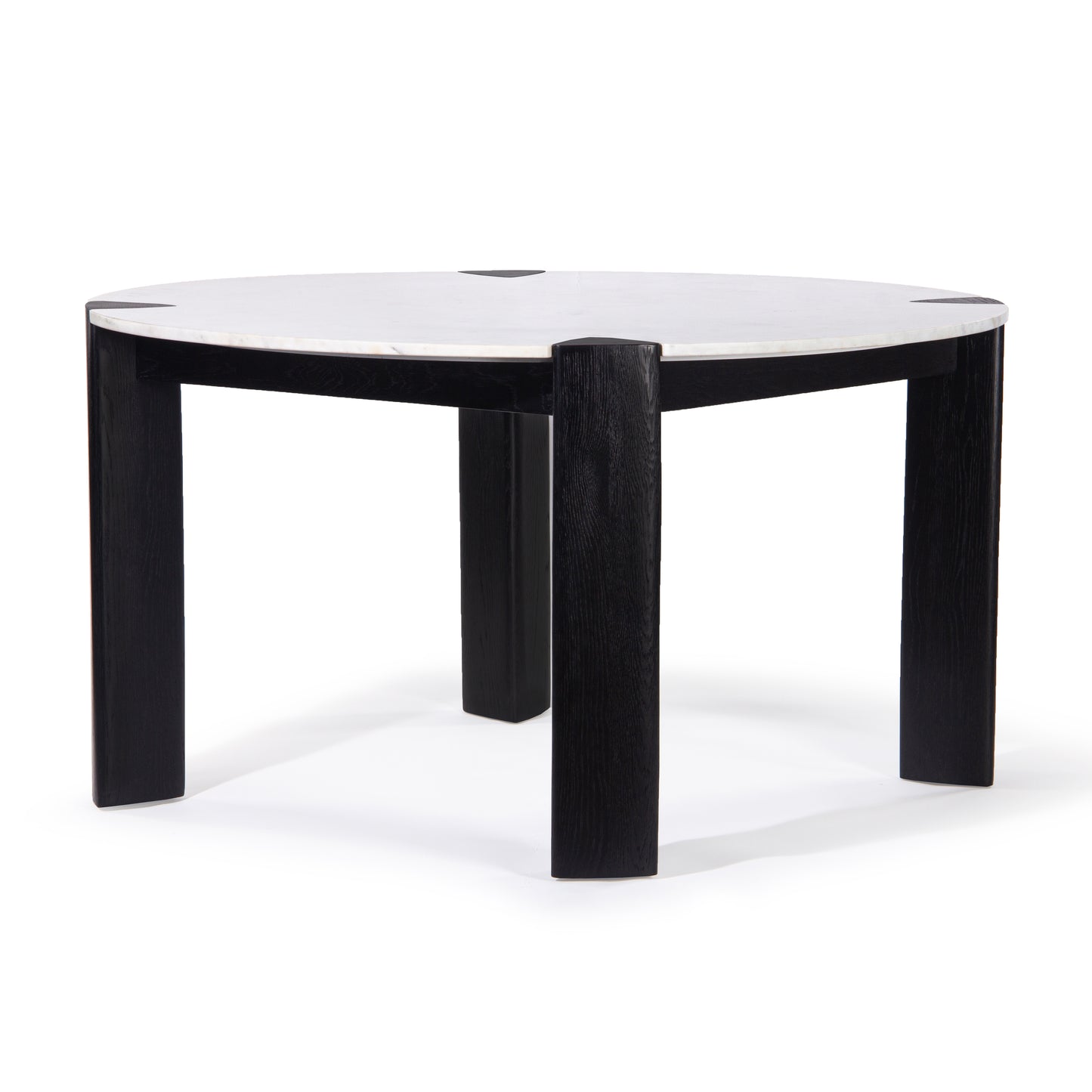 Union Home Elio Round Dining Table Black, Marble Top 56" - DIN00358 - Union Home Furniture - $1909.00