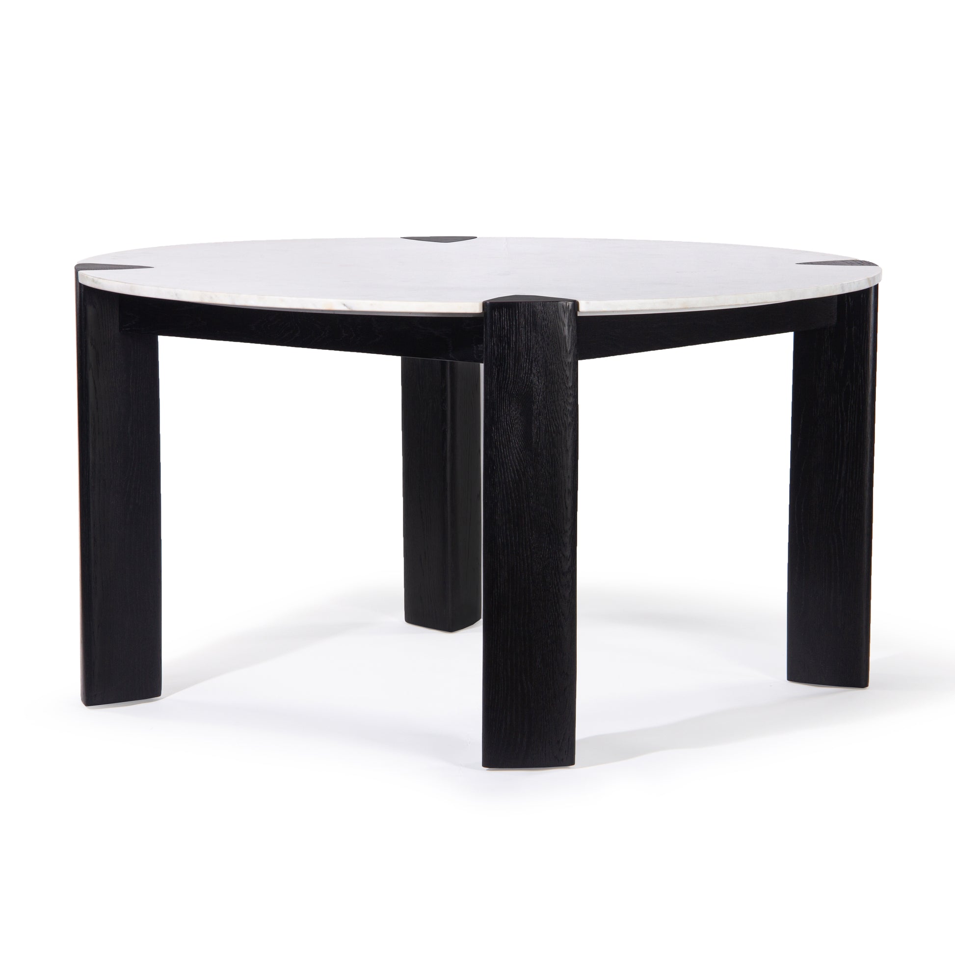 Union Home Elio Round Dining Table Black, Marble Top 56" - DIN00358 - Union Home Furniture - $1909.00