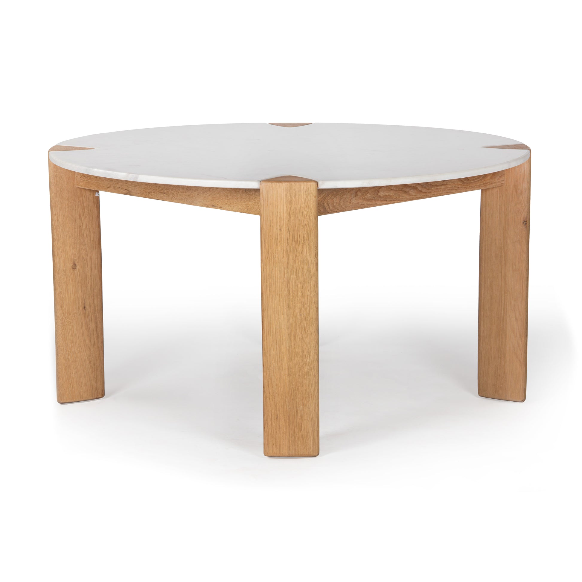 Union Home Elio Round Dining Table Natural Marble 56" - DIN00366 - Union Home Furniture - $2049.00