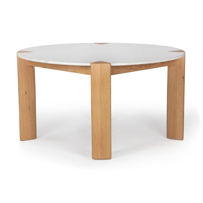 Union Home Elio Round Dining Table Natural Marble 56" - DIN00366 - Union Home Furniture - $2049.00