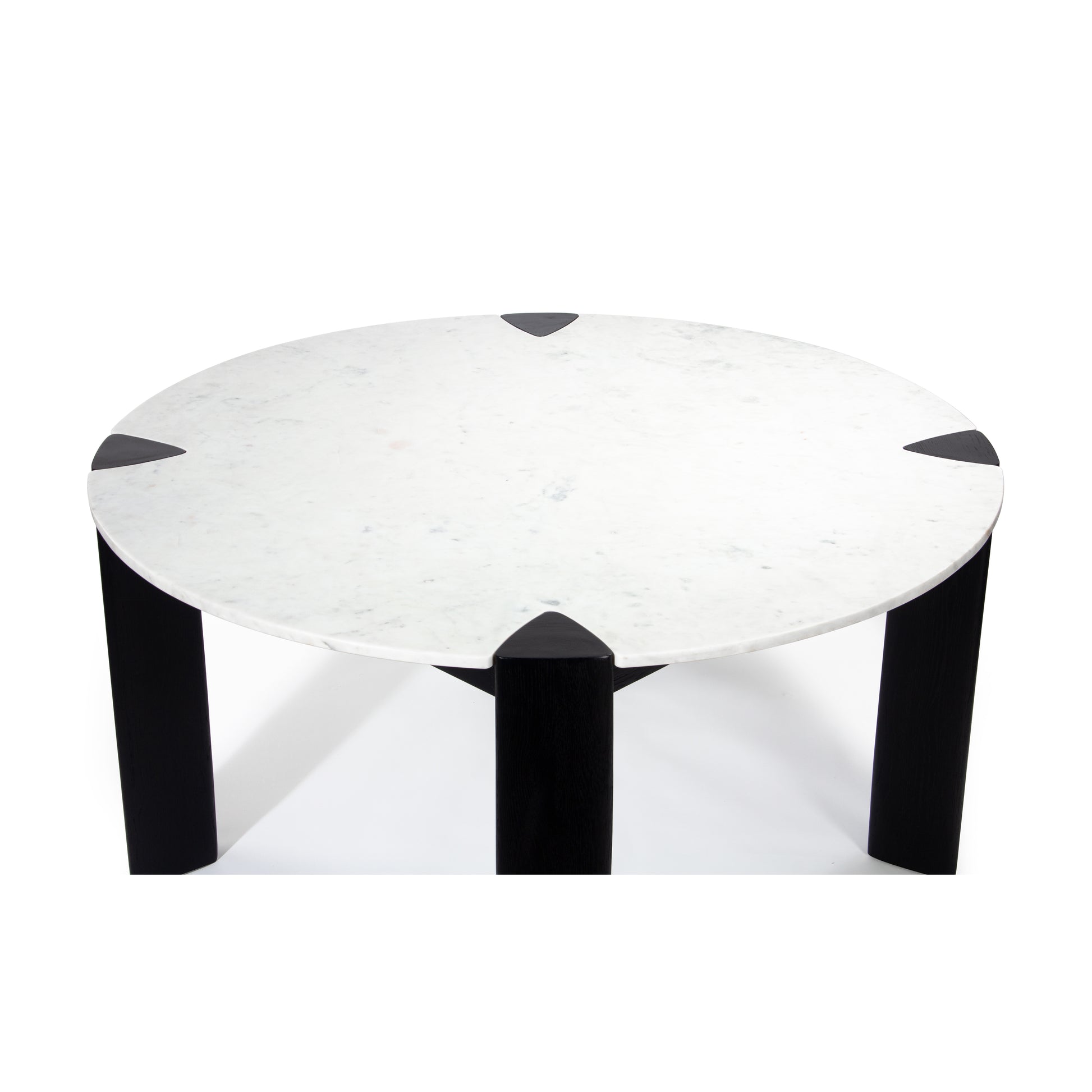 Union Home Elio Round Dining Table Black, Marble Top 56" - DIN00358 - Union Home Furniture - $1909.00