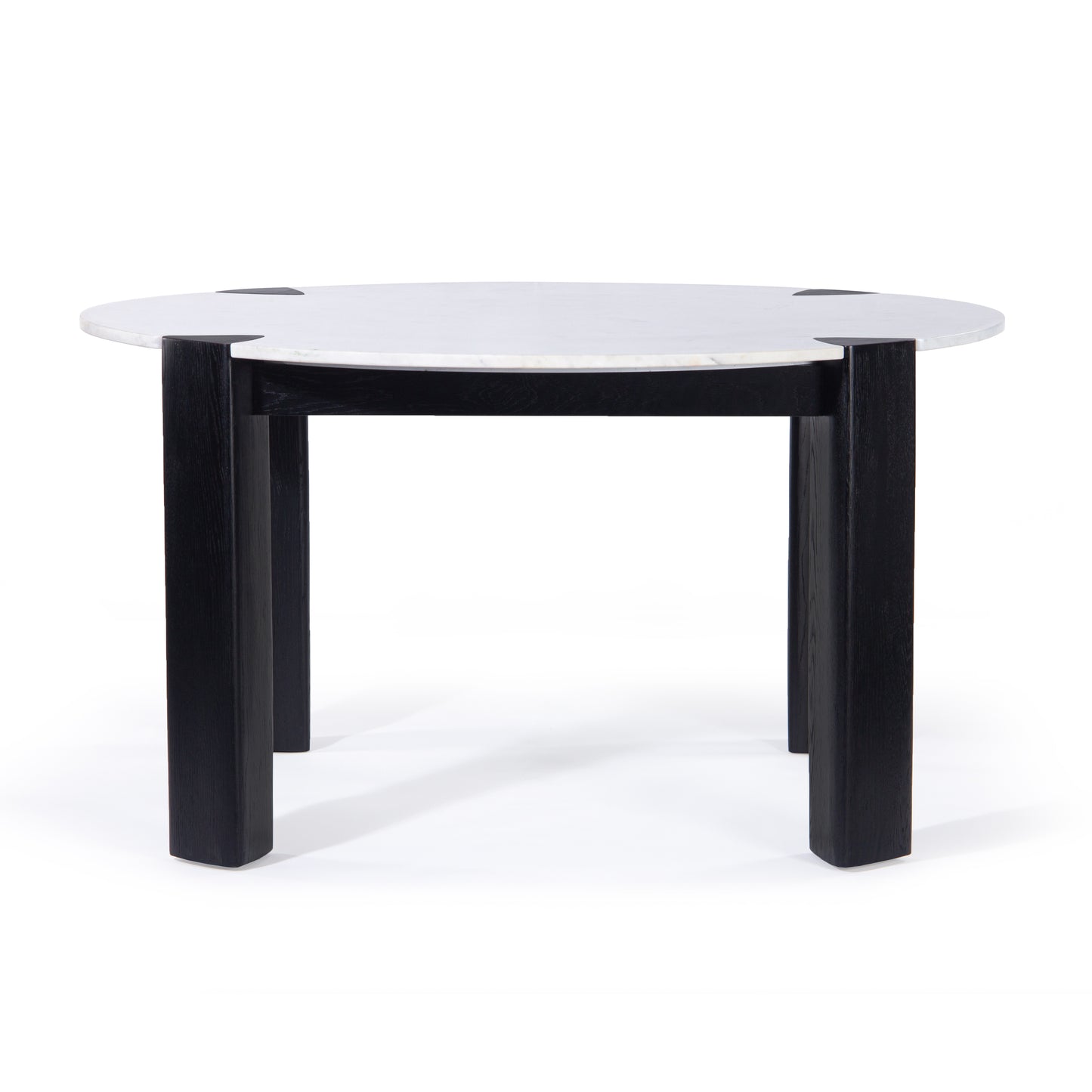 Union Home Elio Round Dining Table Black, Marble Top 56" - DIN00358 - Union Home Furniture - $1909.00