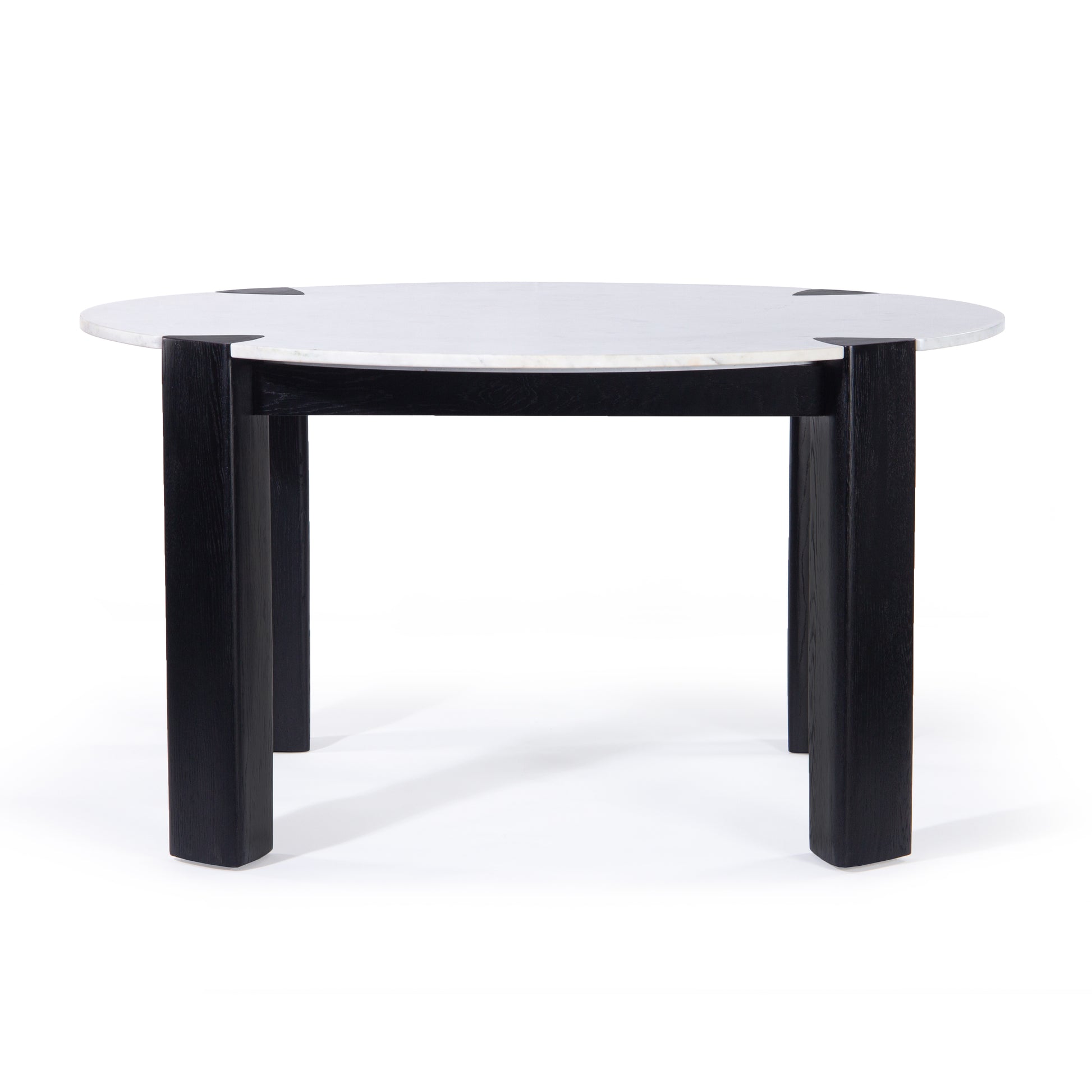 Union Home Elio Round Dining Table Black, Marble Top 56" - DIN00358 - Union Home Furniture - $1909.00