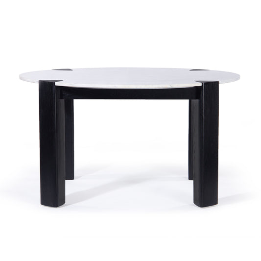 Union Home Elio Round Dining Table Black, Marble Top 56" - DIN00358 - Union Home Furniture - $1909.00
