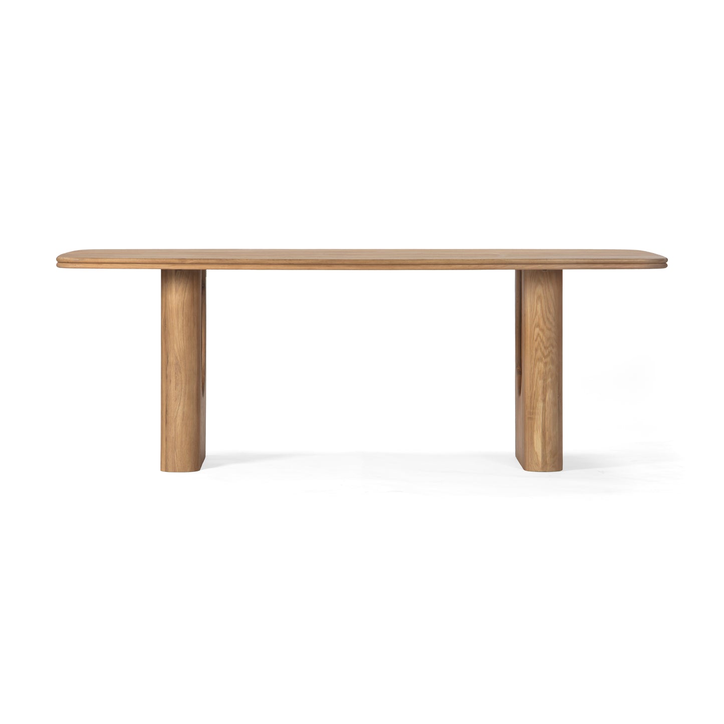 Union Home Layered Rectangle Dining Table - Natural, Oak Wood, 86" - DIN00364 - Union Home Furniture - $1790.00