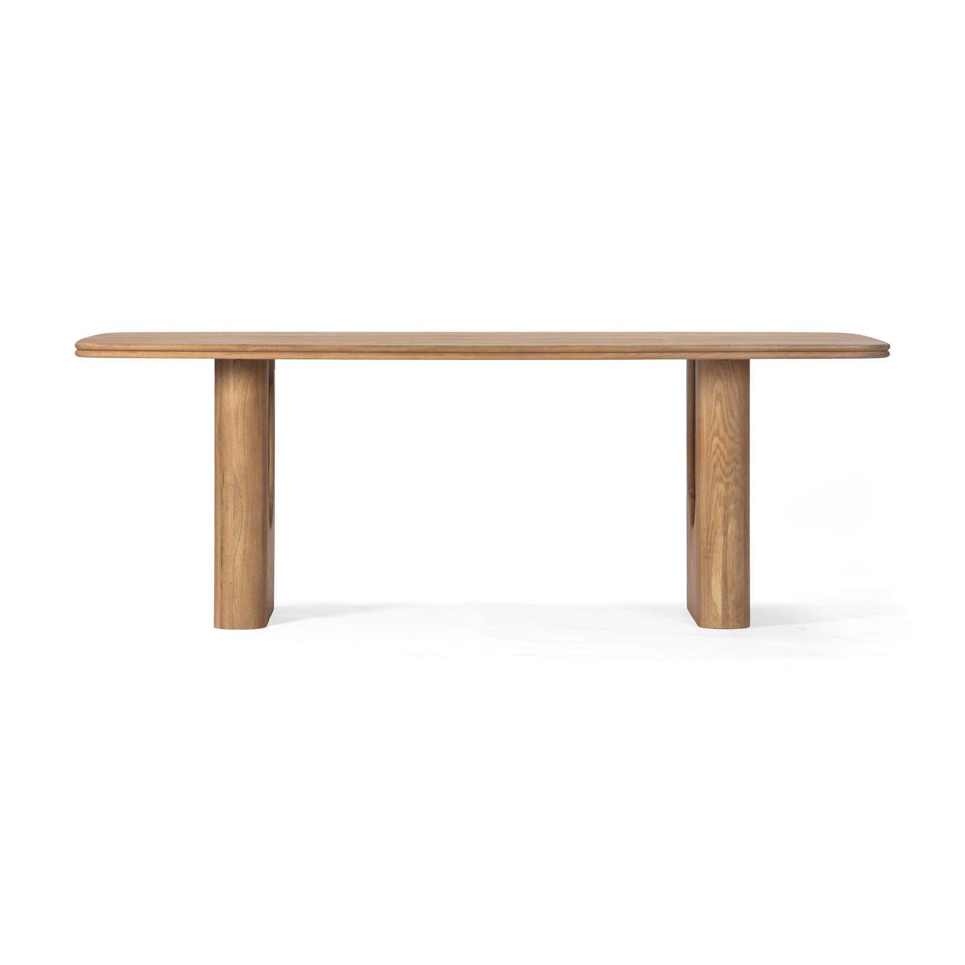 Union Home Layered Rectangle Dining Table - Natural, Oak Wood, 86" - DIN00364 - Union Home Furniture - $1790.00