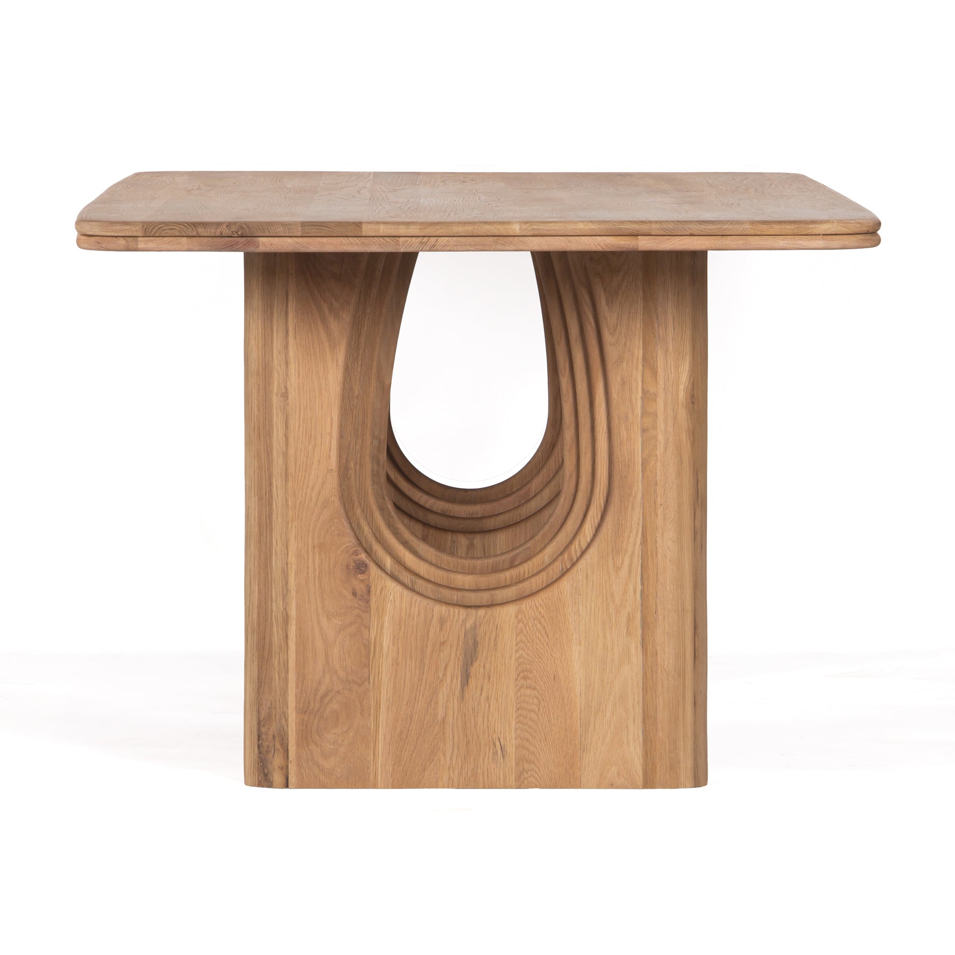 Union Home Layered Rectangle Dining Table - Natural, Oak Wood, 86" - DIN00364 - Union Home Furniture - $1790.00